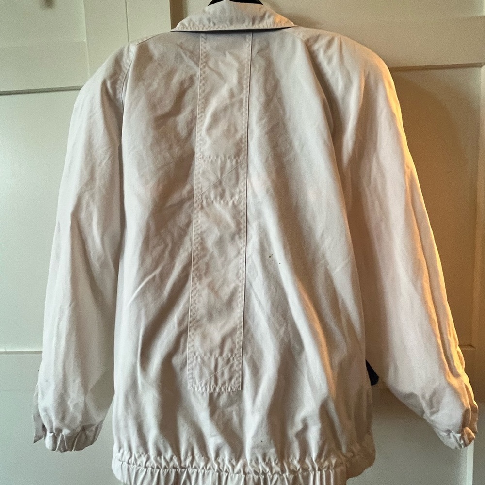 London Fog crisp White Purple Orange sport jacket bomber spring jacket - Picture 5 of 9